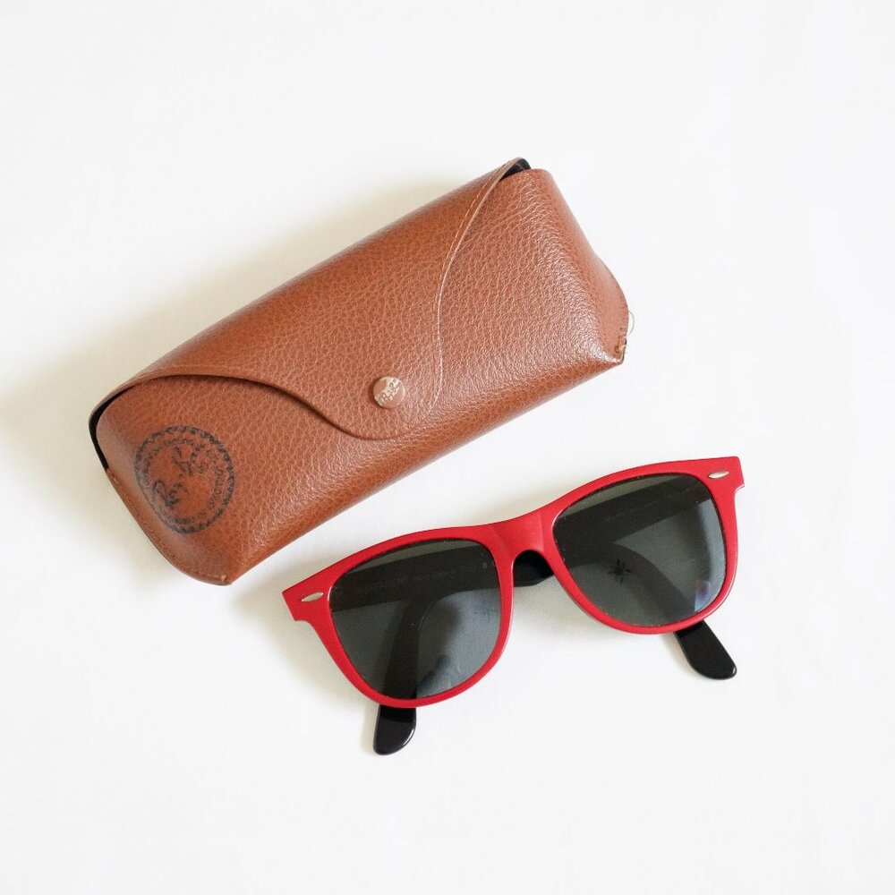 Ray Bans RB2140- Original Classic Wayfarer Sunglasses (RED)